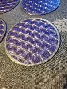 Flower of life coaster set